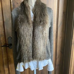 Ella Moss faux fur sweater